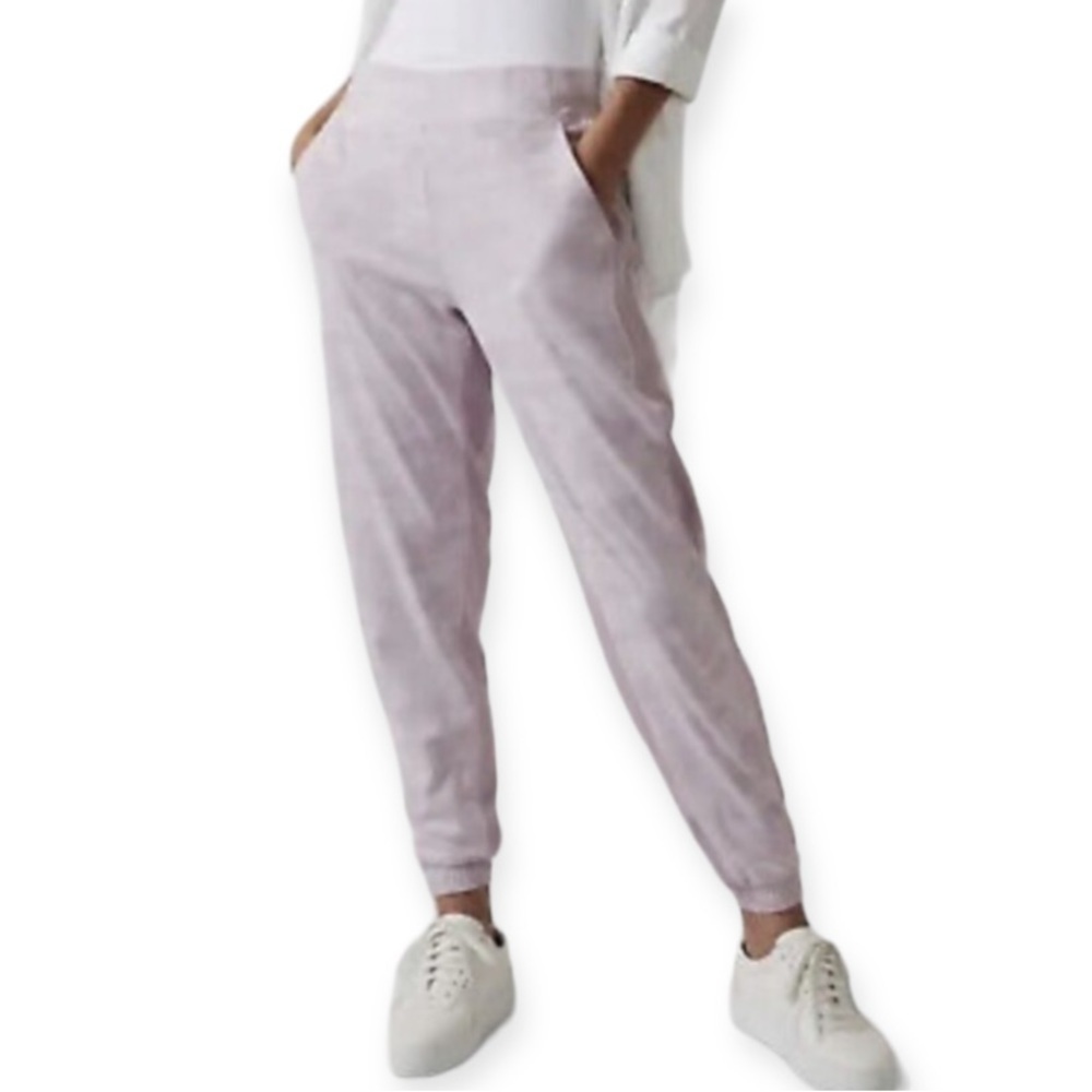 Athleta Brooklyn Camo Lined Jogger Lux Shasta Purple Athleisure Casual